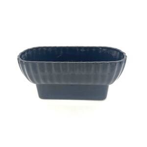 Vintage MCM Miramar of California Black Pottery Planter 8" Wide x 4" Tall